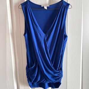 Kenneth Cole New York Vibrant Blue Draped Top